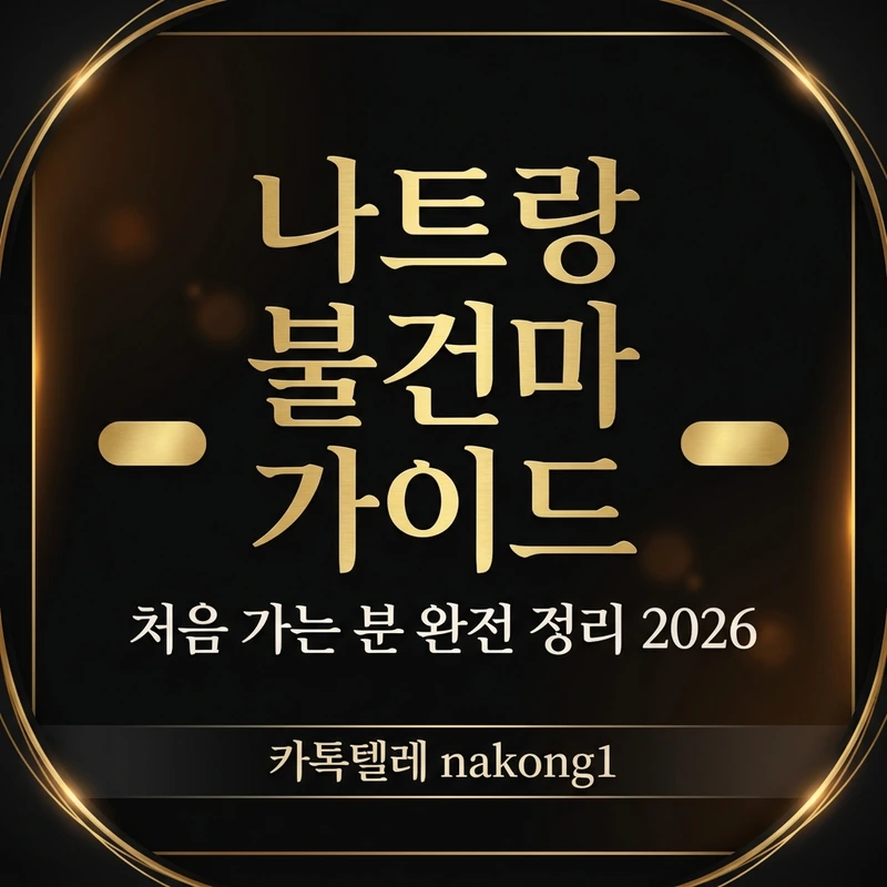 나트랑 불건마 가이드 — 처음 가는 분을 위한 6단계 완전 정리 (2026)