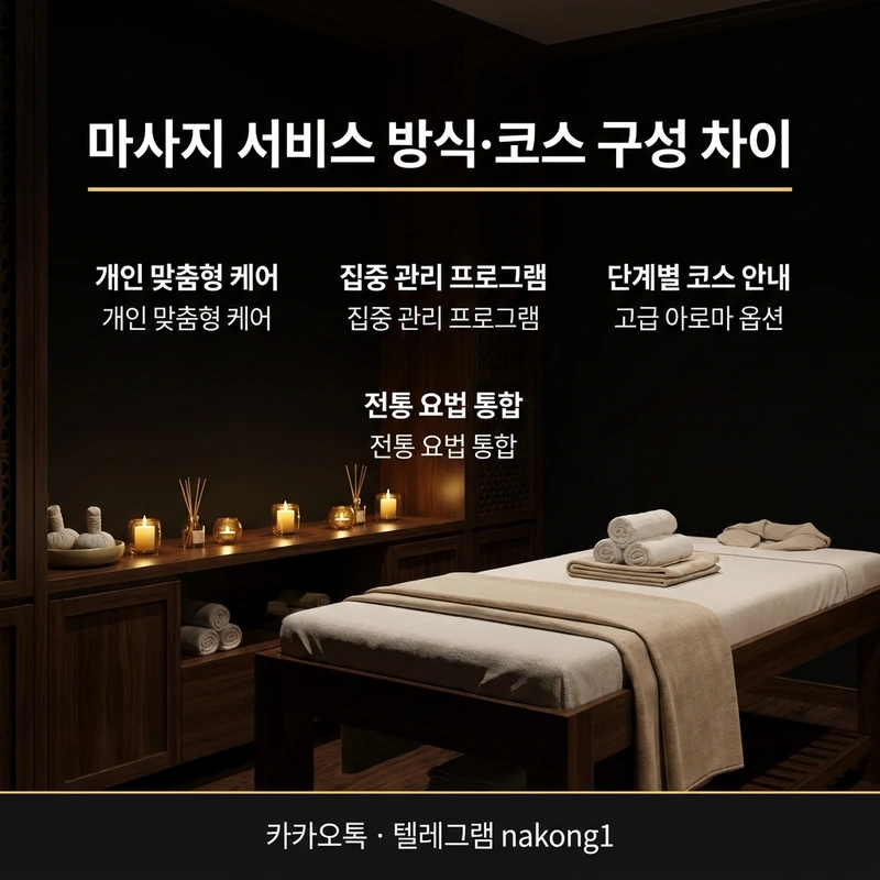 나트랑 마사지 불건마 차이 서비스 방식 비교