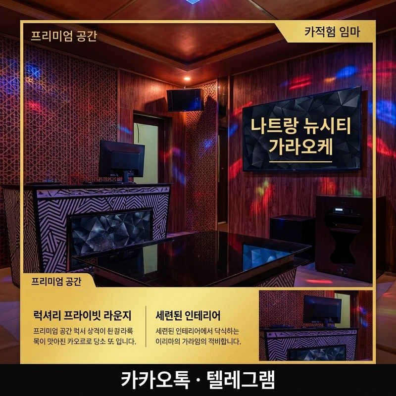 나트랑 뉴시티 가라오케 내부 룸 분위기