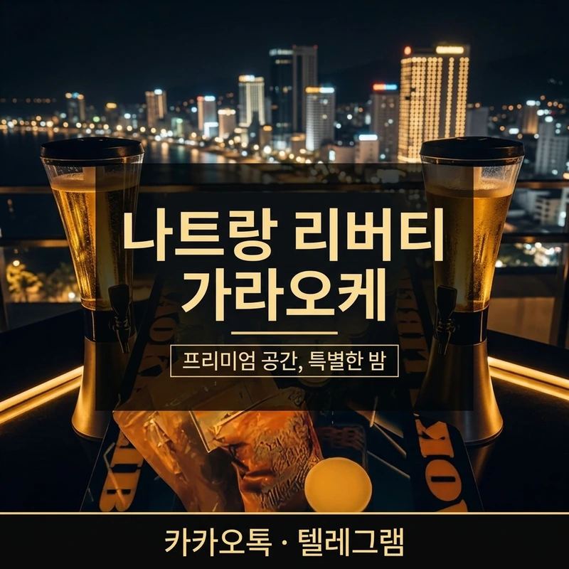 나트랑 리버티 가라오케 내부 룸 분위기