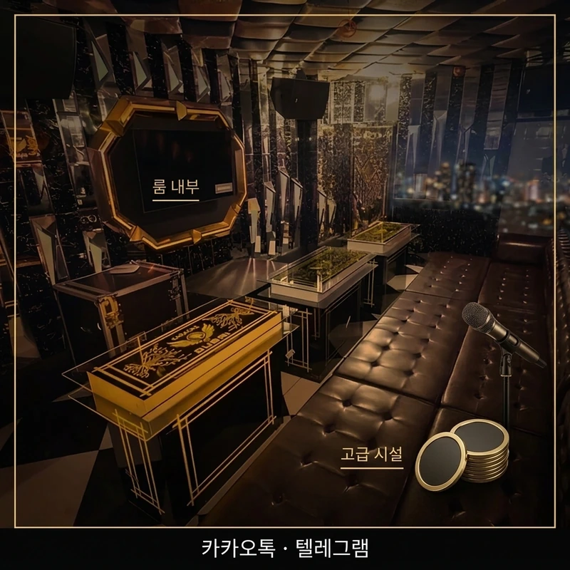나트랑 두바이 가라오케 룸 내부 조명