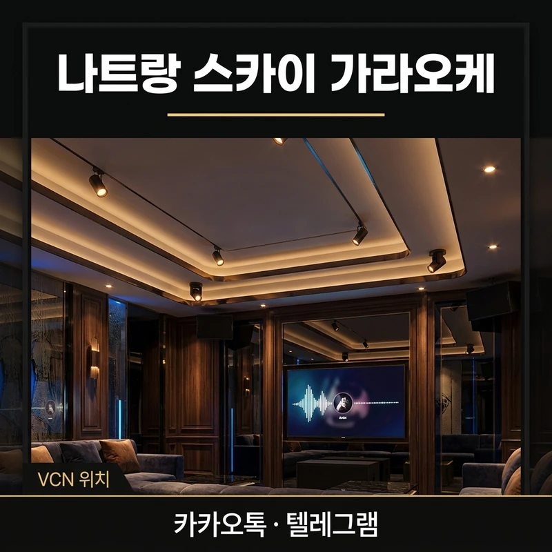 나트랑 스카이 가라오케 VCN 신도심 위치 야경