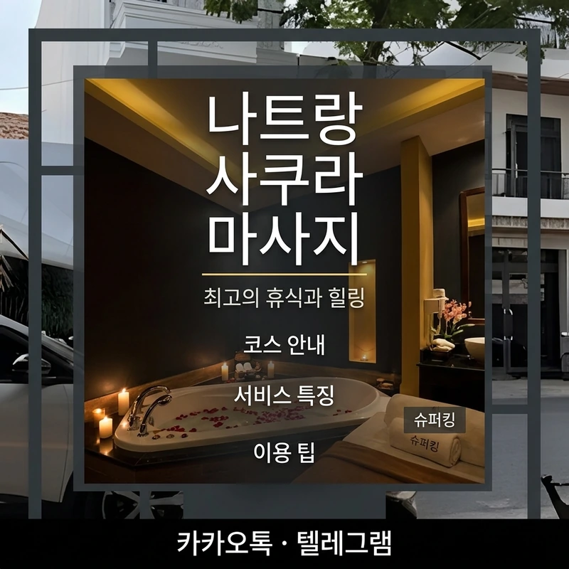 나트랑 사쿠라 마사지 슈퍼킹 코스 욕조 샤워
